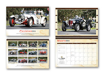 Wall Calendar Style Car Club clasic - Digital Print Australia